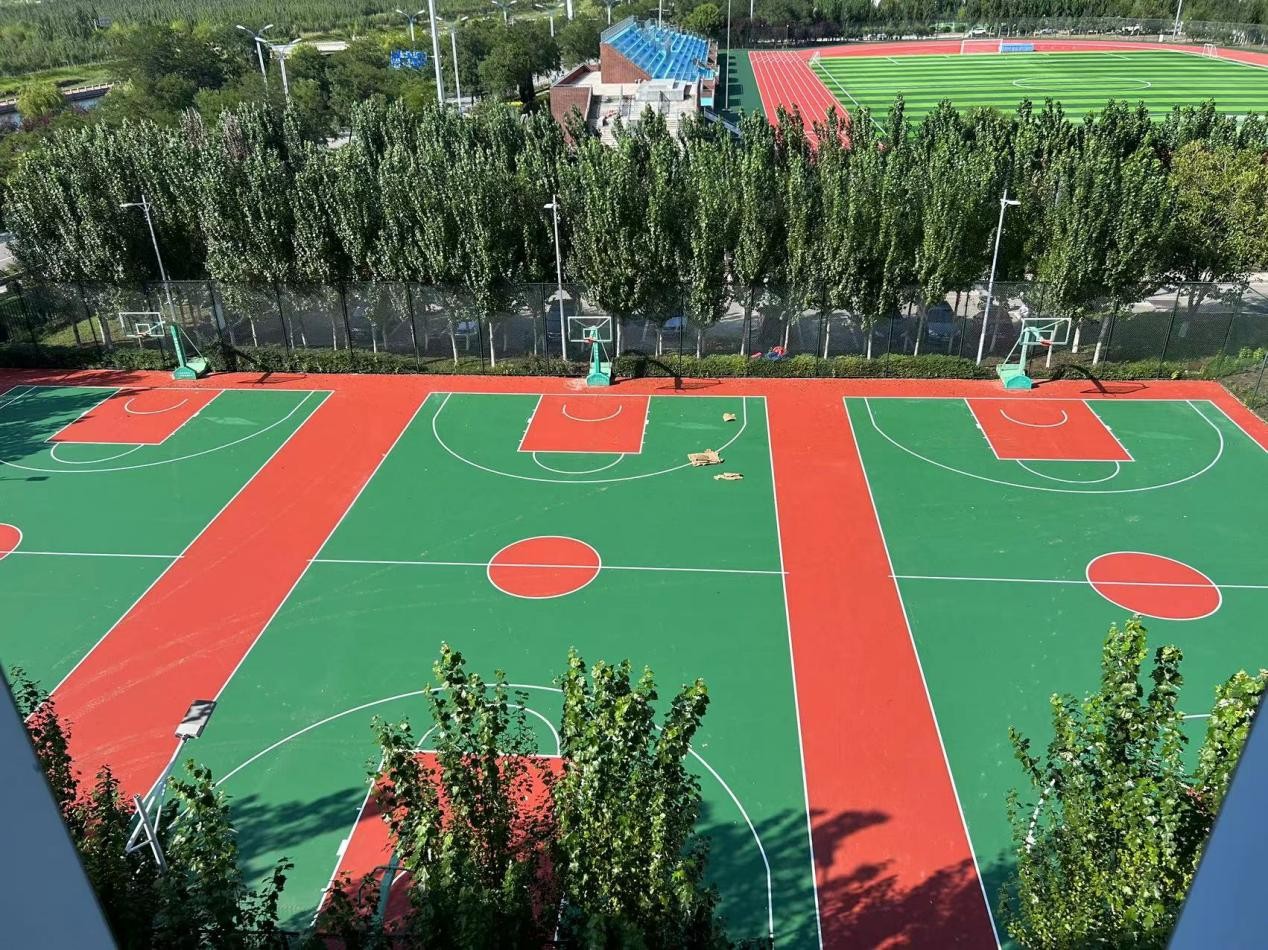 塑胶跑道厂家丨乔师傅体育新材为随州文帝学校建造高品质运动场地(图6)